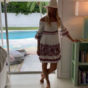 White off the shoulder dress